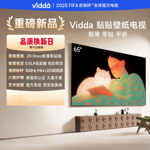 Vidda 贴贴壁纸电视 65英寸海信电视智能家用液晶电视机65V7Q