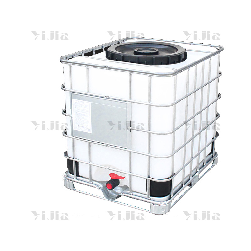 翌嘉YJ40621017大口径吨桶水桶塑料桶白色全新料柴油桶 1吨