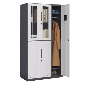 景福达铁皮衣柜灰白五门97*45*185cm台