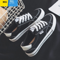 聚范2024夏季新款帆布潮鞋韩版潮流男鞋百搭休闲运动板鞋低帮黑色布鞋