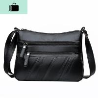 皮女斜挎包中年包妈妈挎包女士百搭斜挎包单肩休闲女包包NEW LAKE 单包女斜挎包