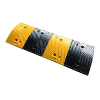 翌嘉YJ5011412 橡胶减速带道路公路汽车停车场限速缓冲橡胶减速带 人字型 1000*350*40