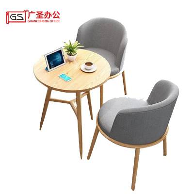 GS广圣 会议桌椅洽谈桌小圆桌 1桌2椅 JH3012 套