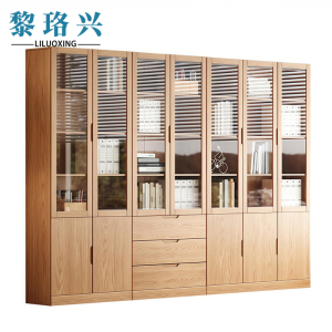 黎珞兴储物柜2.6米七门(带抽屉)台