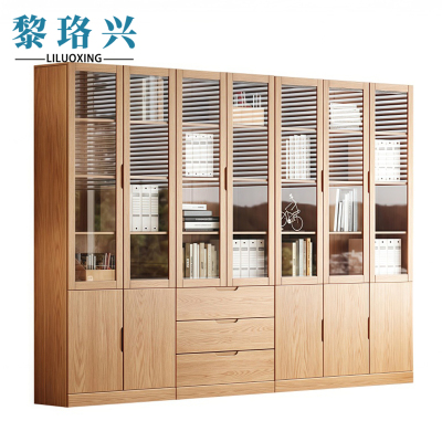 黎珞兴储物柜2.6米七门(带抽屉)台