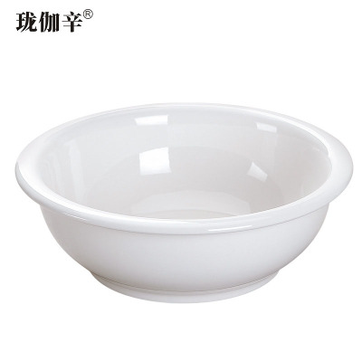 珑伽辛 白色陶瓷大汤碗 汤盆 11英寸/个
