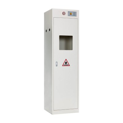 臻远 气瓶防爆柜 白色单瓶二代报警器