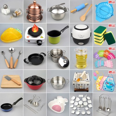 。迷你厨房做饭真煮套装日本食玩烹饪小厨具抖音同款儿童过家家玩新款电炉22号-买就送四种赠品