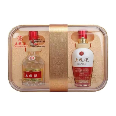 五粮液 和美礼盒 小酒版100ml*2瓶 礼盒品鉴装 浓香型白酒