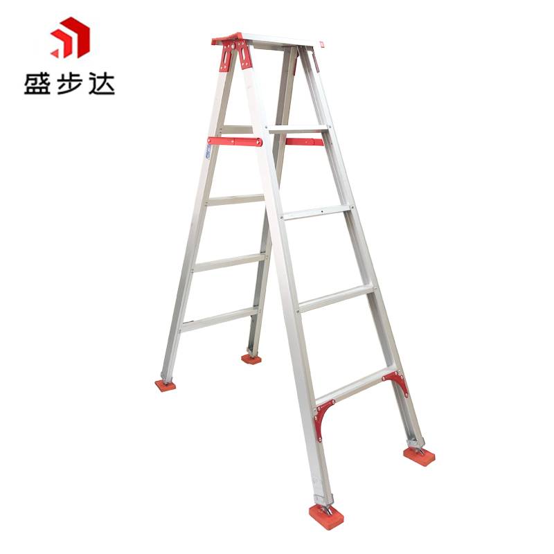 盛步达加厚铝合金人字梯1.8m高含顶6步 SD-LRZ18 个