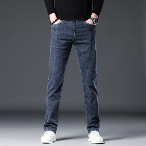金盾(KIN DON)裤子男秋冬季款潮牌修身小脚韩版潮流休闲灰色长裤牛仔裤男