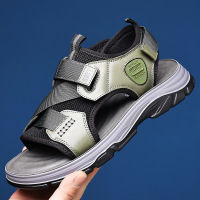 沙滩鞋男软底防滑外穿休闲凉鞋一脚蹬驾车轻便透气休闲鞋