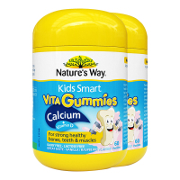 Nature’s Way佳思敏儿童钙+维生素D矿物质软糖 补钙补充VD健齿健骨骼 60粒 2瓶
