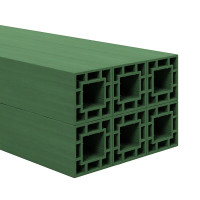 君绘 复合型加厚枕木10*10*250cm仓储垫木回字形抗压枕木垫块军绿色