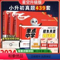 招生真题超详解-语文(星空升级版) 小学升初中 [正版]2024新版万唯小白鸥原创小升初招生超详解卷真题分类卷语文数学英