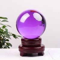 维诺亚精品紫色水晶球客厅玄关卧室办公室开业乔迁送礼家居书房风水摆件