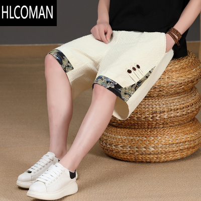 HLCOMAN裤子男款夏季短裤男士2025新款潮牌薄款宽松五分裤百搭运动休闲裤