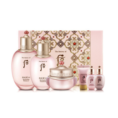 后(Whoo)水妍水乳霜6件套装水妍面部护肤套装礼盒女士护肤品补水保湿秘贴套装