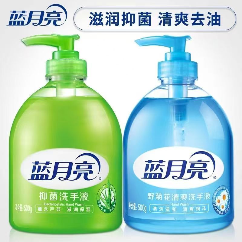 蓝月亮芦荟洗手液+野菊花洗手液500g+500g