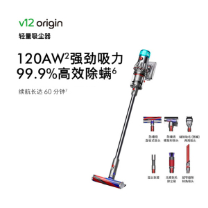 戴森(Dyson) V12 Origin 手持轻量无线吸尘器 大吸力除螨 家庭适用