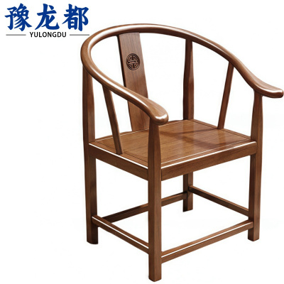 豫龙都餐椅 实木把