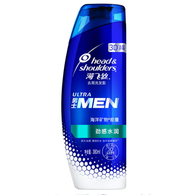 海飞丝(Head&Shoulders)男士去屑洗发露劲感水润型380ML