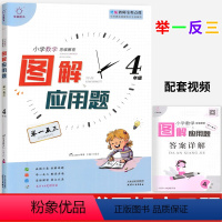 [正版]全脑图书小学数学思维解密图解应用题四年级数学通用版 小学生4年级数学举一反三天天练习题奥数培优数学思维训练习册