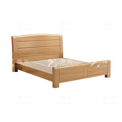 臻远 ZY4031230 实木床原木色1.5米单人床
