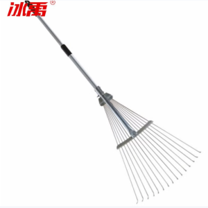 冰禹 草粑枯叶耙子 钢丝搂草耙伸缩松土耙多齿耙 15齿伸缩钢丝耙 (1把)