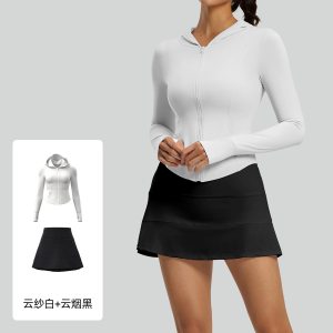 1夏季防晒套装户外防紫外线弹力透气皮肤衣防晒套装女