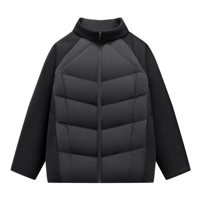 男装秋冬季新款90白鸭绒时尚立领羽绒服轻薄百搭青年男士外套