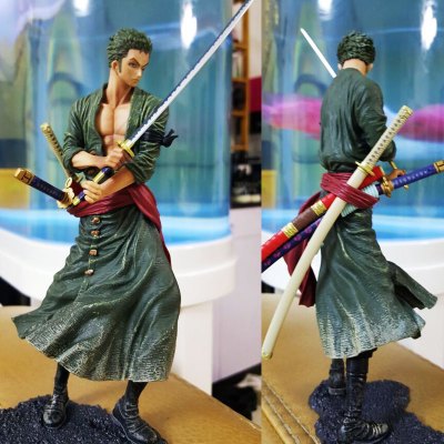海贼王手办路飞四档模型三刀索隆女帝艾斯摆件公仔玩偶全套限量版造型师索隆20cm