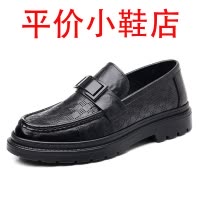 迪罗尼卡皮鞋男2025夏季新款镂空休闲一脚蹬透气懒人青年乐福鞋豆豆鞋