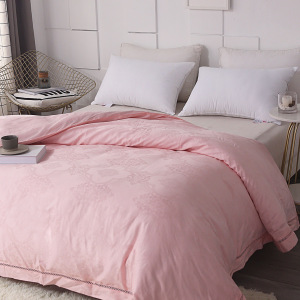 安琪尔家纺悦享蚕丝被200*230条 粉色 2.0*2.3m