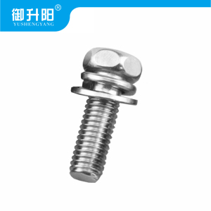 御升阳 304不锈钢三每组合螺丝 M8X25mm 4.8级强度 每个