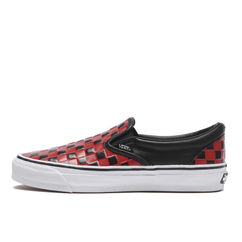 VANS高帮硫化滑板鞋全粒面皮革Vibram大底经典棋盘格休闲板鞋