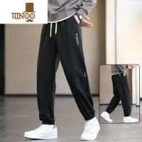 YANXU卫裤男士裤子宽松束脚百搭运动男裤高街帅气男款休闲长裤潮