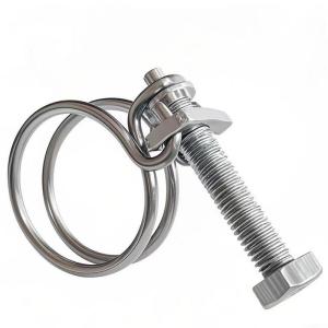 伟鹏双兴 不锈钢双钢丝喉箍卡箍管卡 83-90mm 个