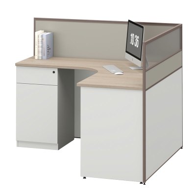 臻远ZYGW-049屏风工作卡位职员桌办公桌 L型单人位