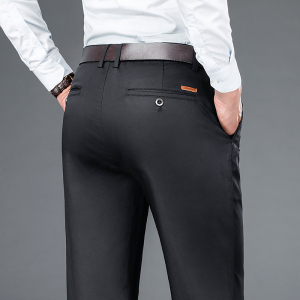 金盾(KIN DON)秋冬季款休闲裤男士直筒修身商务西裤宽松黑色长裤子男新款休闲裤 男 西裤男裤子