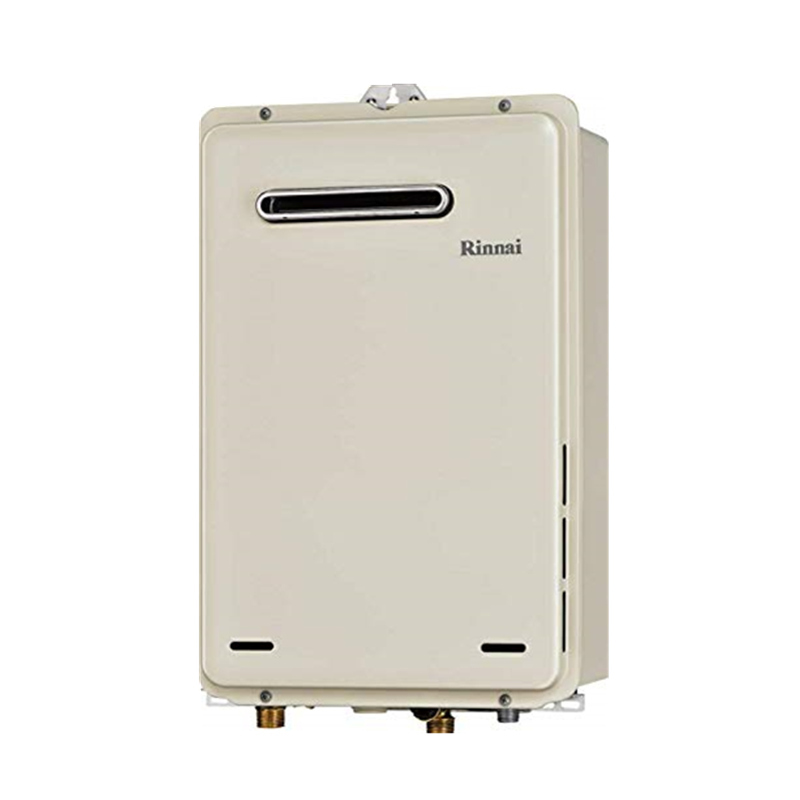 日本原装进口林内rinnai 天燃气 热水器室外机24l防冻恒温rux-a2406w