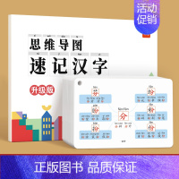 [汉字]思维导图速记手卡(这款是手卡,非主图款) 小学通用 [正版]易蓓小学生语文认识汉字偏旁部首结构思维导图快速记汉字