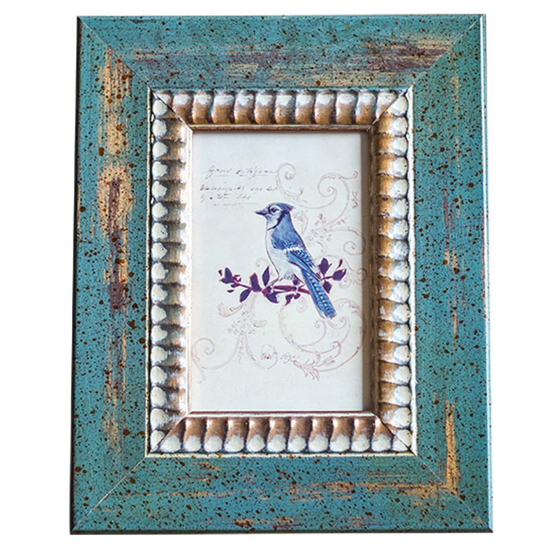 家柏饰(corated)美式乡村风相框手工手绘相框墙桌面墙面卧室客厅装饰