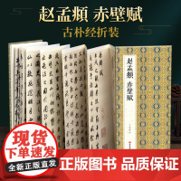 绘经典[经折装]赵孟頫赤壁赋行书毛笔书法字帖译文简体原作原大高清成人学生临摹鉴赏收藏古碑帖书法入门初学正版书籍