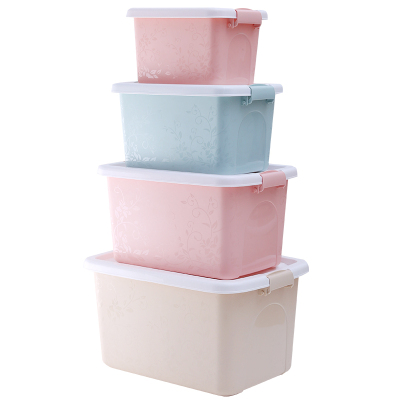 厚收纳箱塑料特大号储物盒子清仓箱子衣物衣服整理家用有盖大号