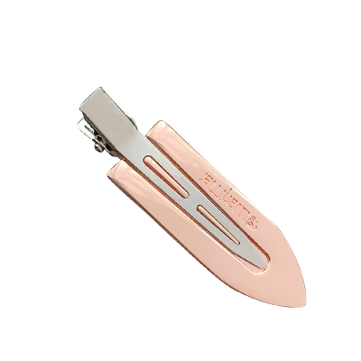 同款网红鸭美发卡碎发边夹刘海洛滑无痕发夹金属夹子头饰玫瑰金1个装