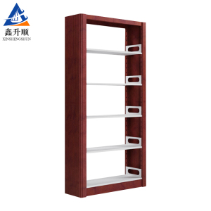 鑫升顺学校图书馆书架阅览室书籍室铁皮家用落地定制资料档案架钢制书架
