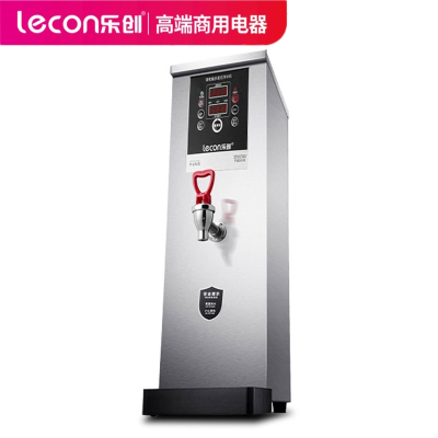 乐创(lecon)40L商用开水器全自动不锈钢电热步进式逐层进水饮开水器进口温控器开水桶保温即热奶茶店饮开水机