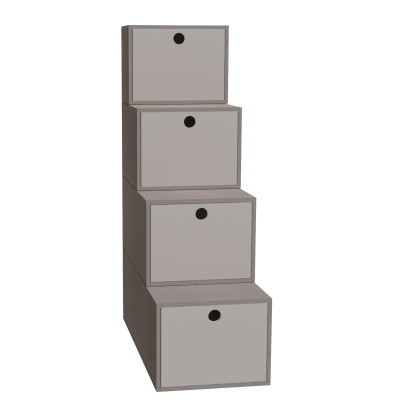 山利奥 架子床组合踏步木质床配套梯柜 450*1000*1400mm /组