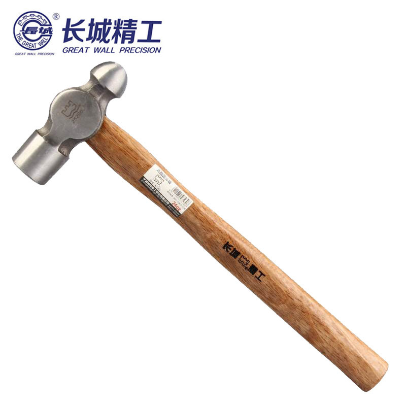 长城精工 木柄圆头锤 手锤 榔头 锤子 8oz 252061(2把起订)